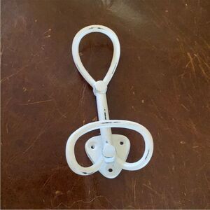 Anthropologie White Towel or Coat Hook
